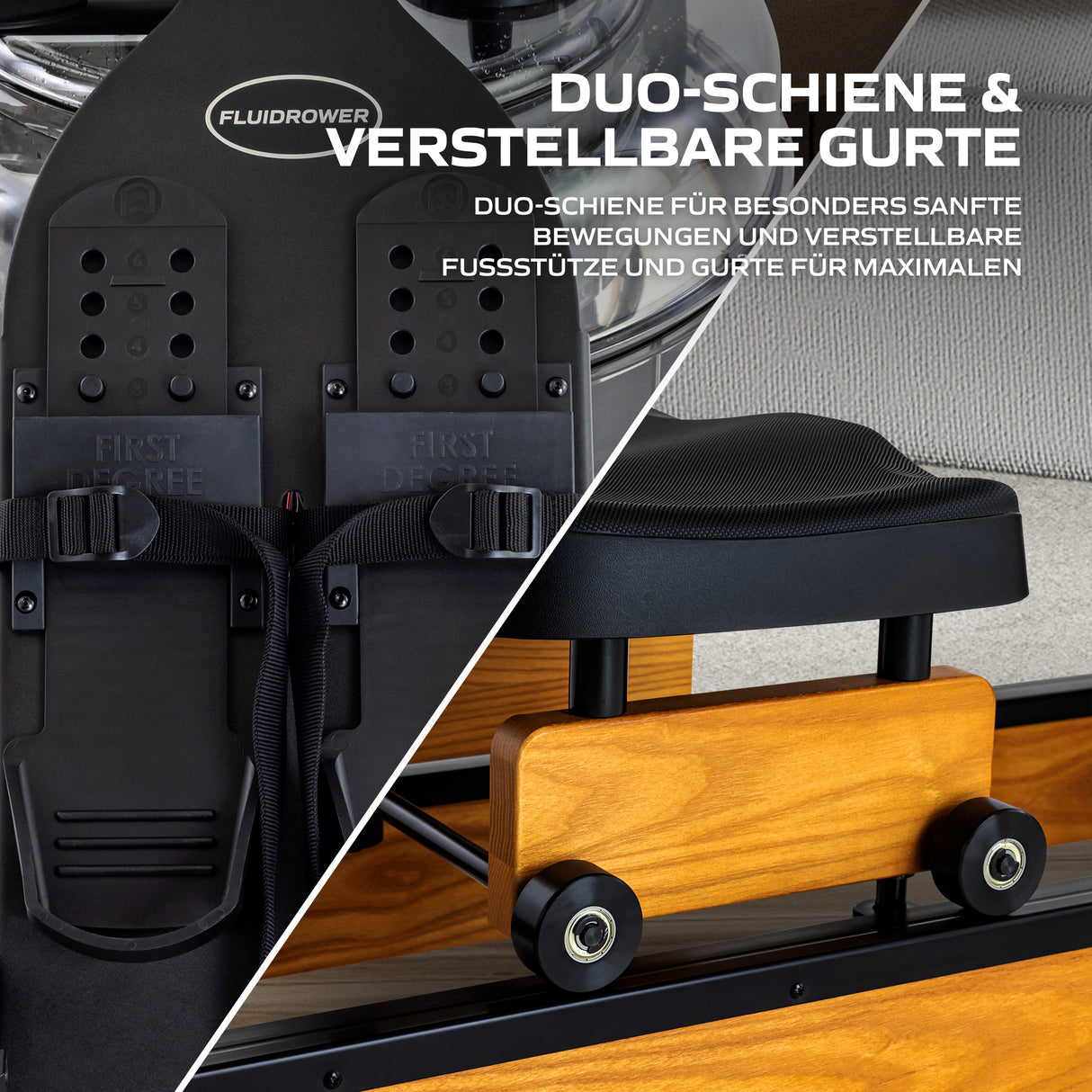 Fluid Rower Rudergerät Apollo Plus Esche