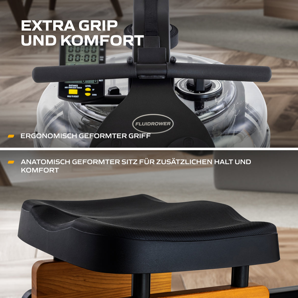 Fluid Rower Rudergerät Apollo Plus Esche
