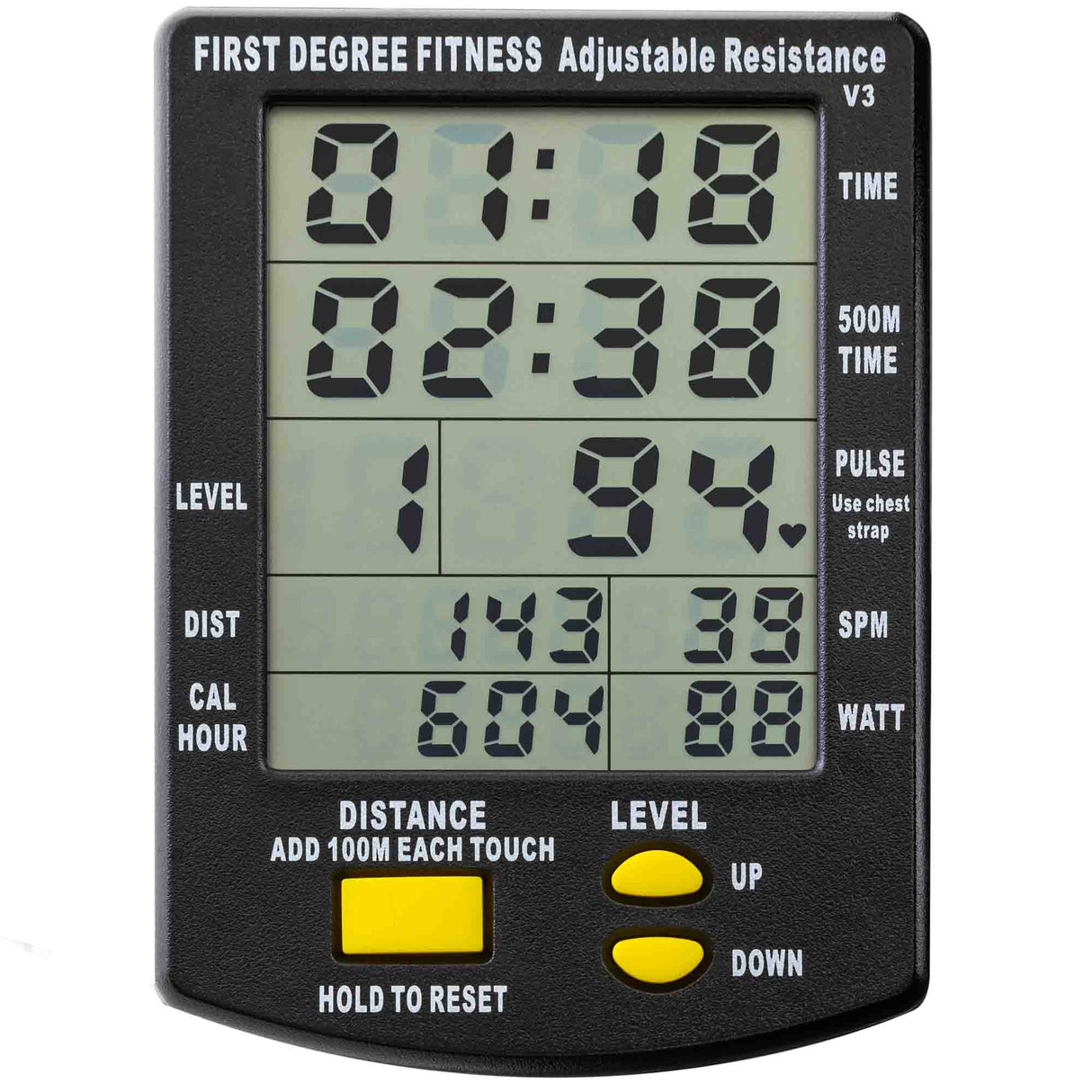 Fluid Rower Rudergerät Apollo Plus Black