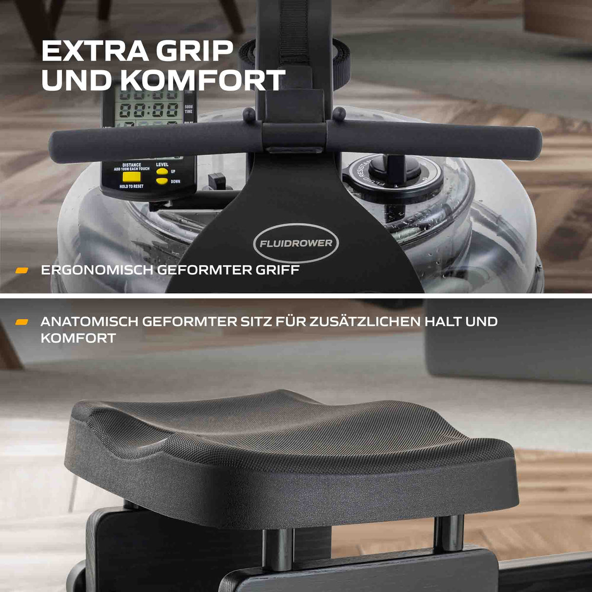 Fluid Rower Rudergerät Apollo Plus Black