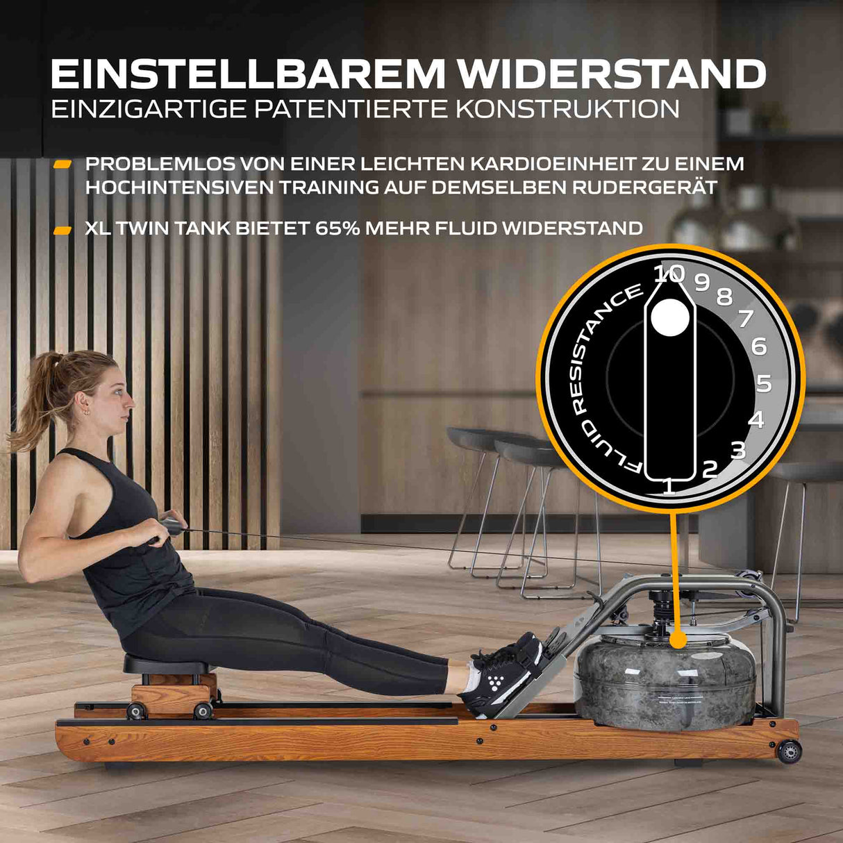 Fluid Rower Rudergerät Apollo PRO XL