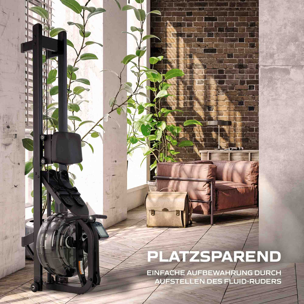 Fluid Rower Rudergerät NEON Pro V Black
