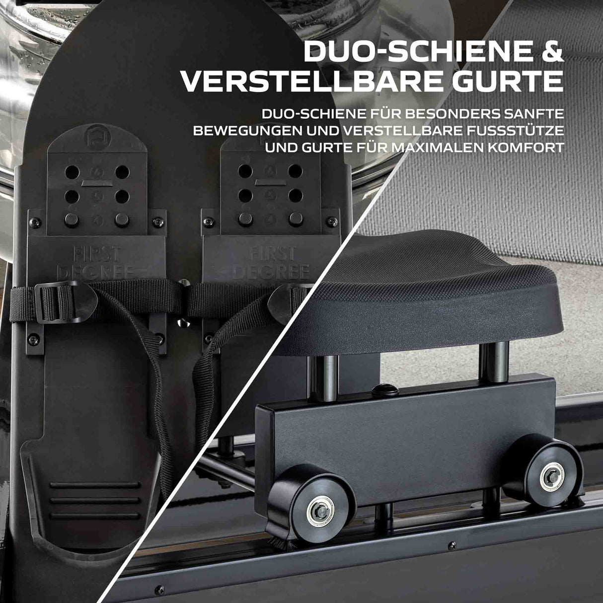 Fluid Rower Rudergerät NEON Pro V Black