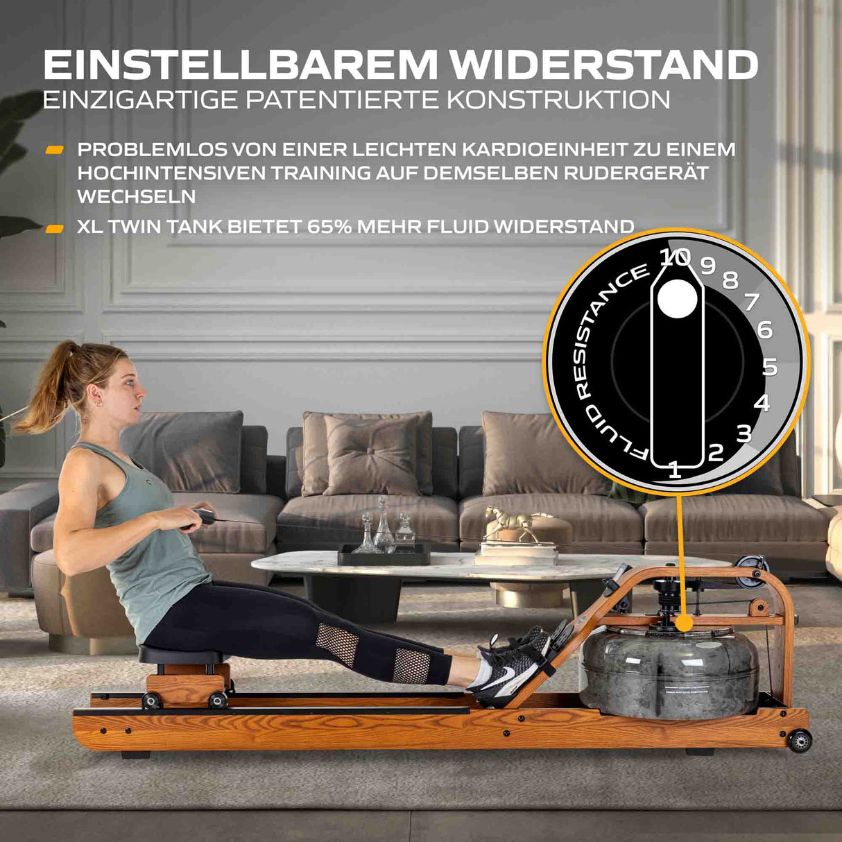 Fluid Rower Rudergerät Viking PRO XL