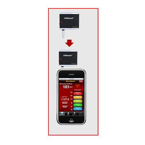 60beat Heart Rate RX Receiver/ Dongle für iPhone inkl. Brustgurt