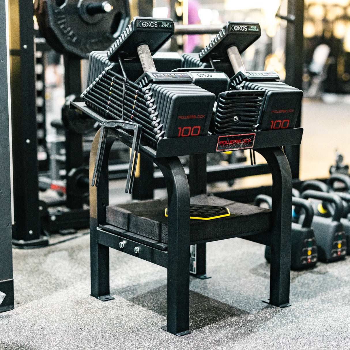 PowerBlock Pro 100 Commercial Hantelpaar 2–45 kg inkl. Pro Rack Stand