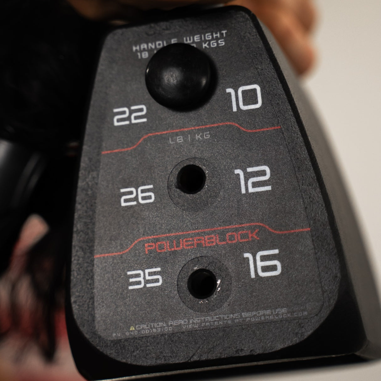 PowerBlock Verstellbare Kettlebell 8–16 kg