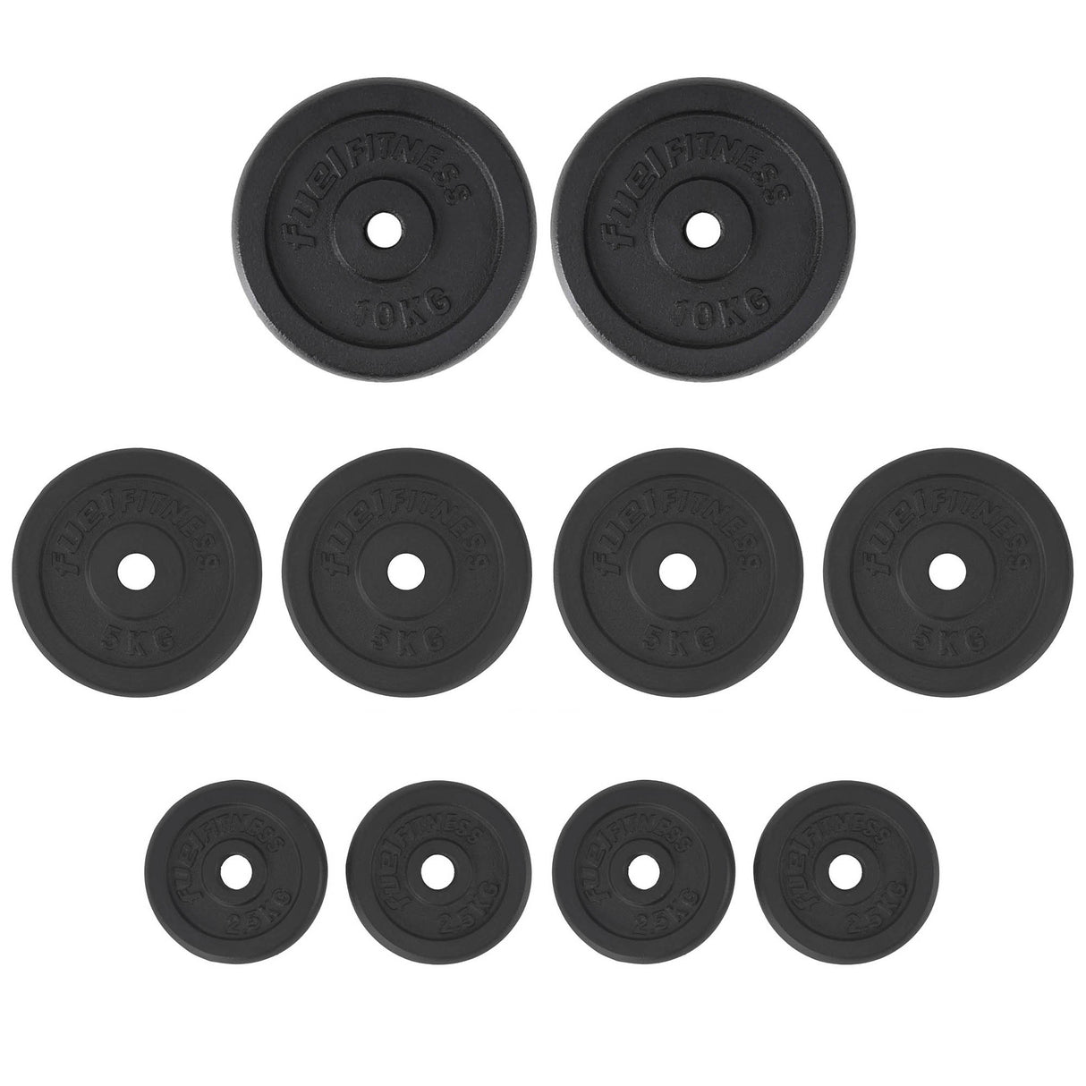 FUEL Fitness Hantelscheibenset Guss 50Kg