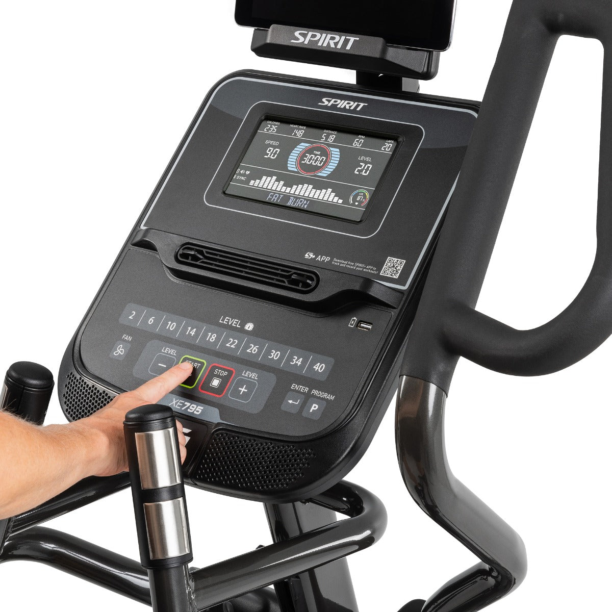 Spirit Fitness Crosstrainer XE795 Black
