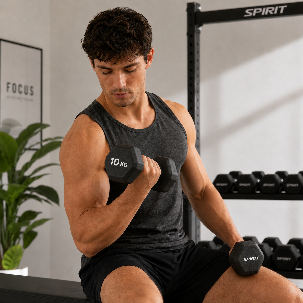 Spirit Fitness Studio Neopren Trainingshantel Set (1-10 kg)