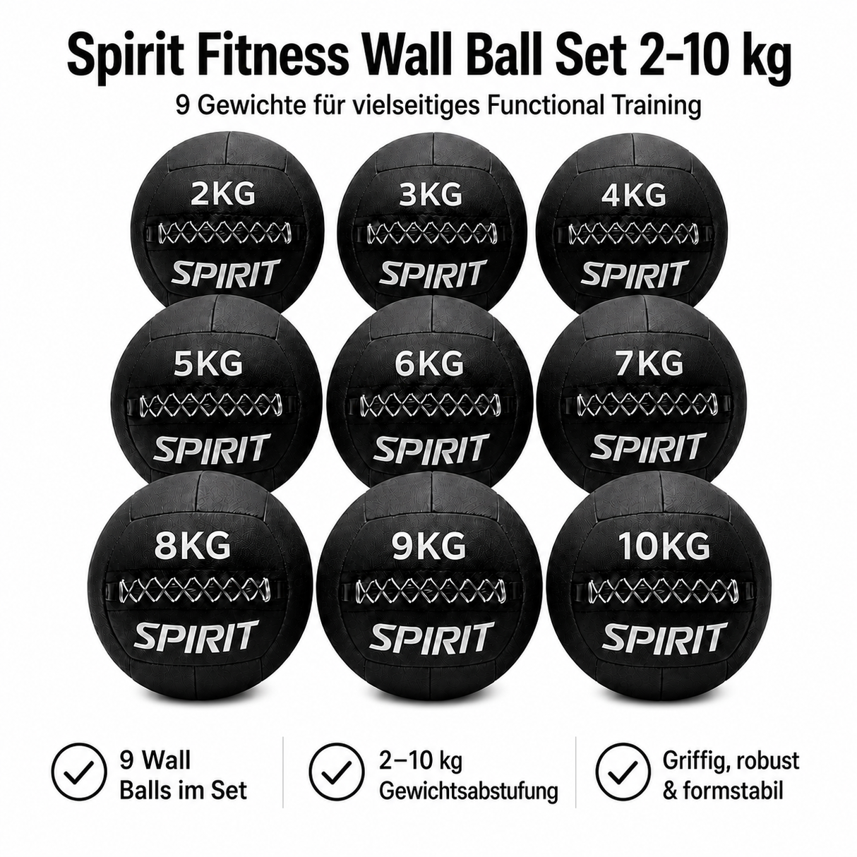Spirit Fitness Wall Ball Set