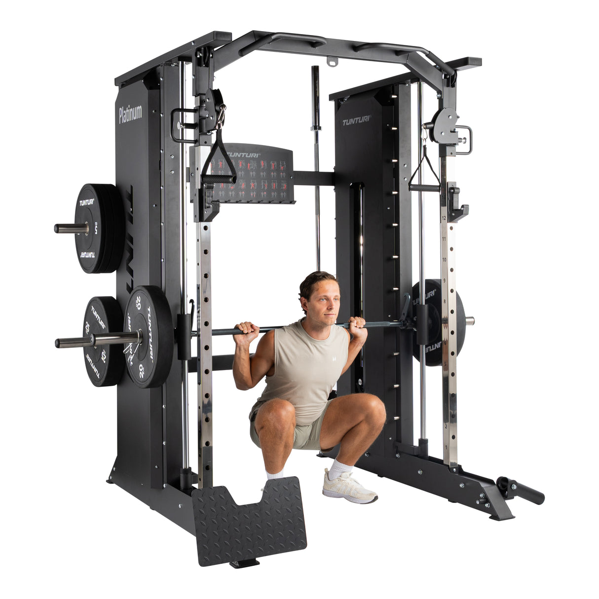 Tunturi Platinum – Full Smith/Functional Trainer – Selectorized – V-Series