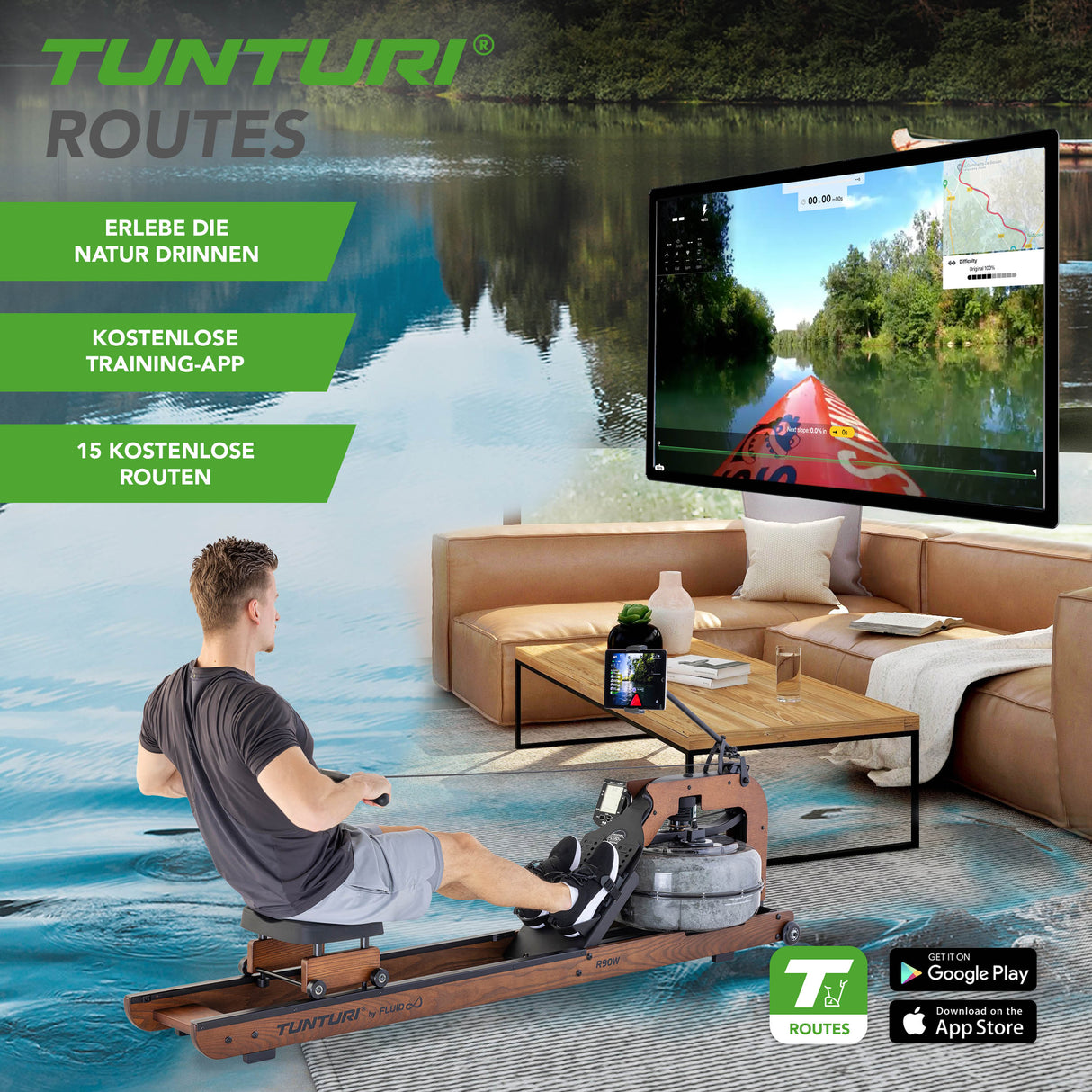 Tunturi Signature R90W Rudergerät by Fluid