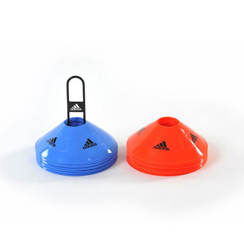 Adidas Speed Discs, Markierungshauben-Set 30 Stück - blau / rot