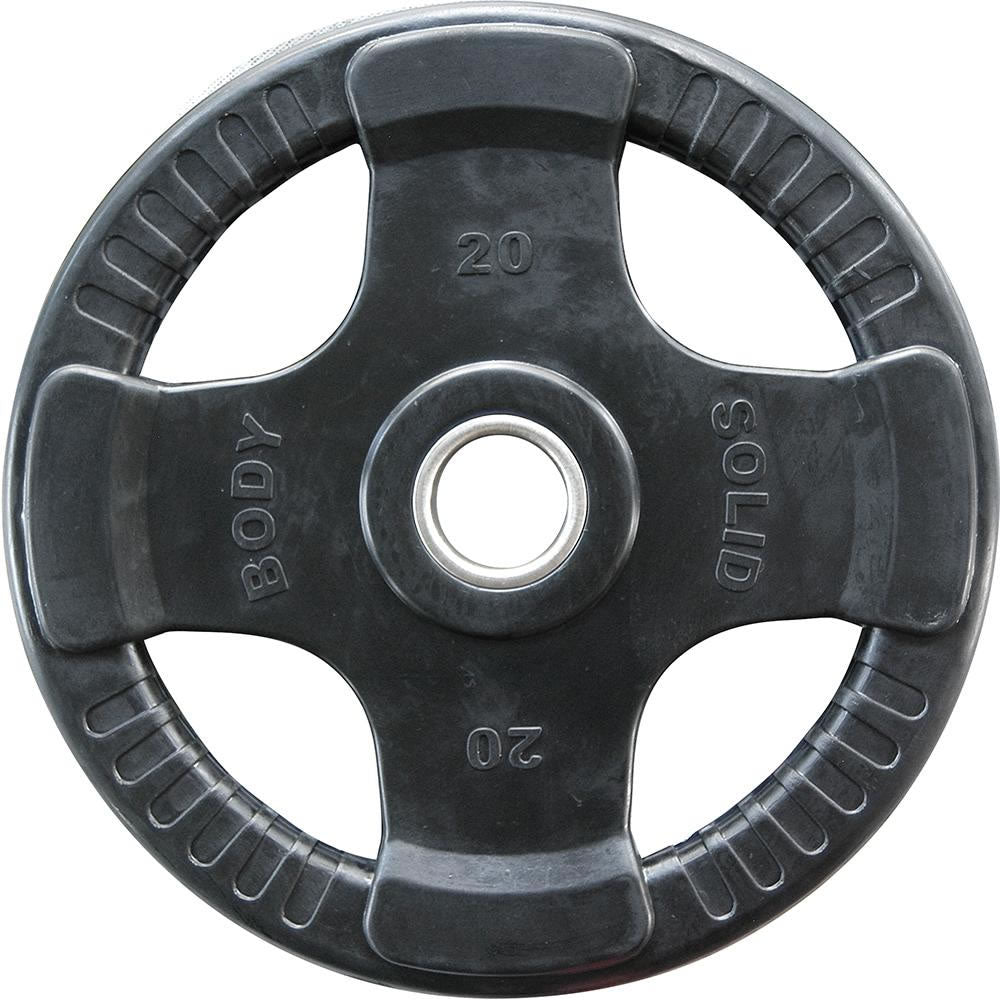 Body-Solid Rubber 4 Grip Olympische Hantelscheiben 1x 20kg