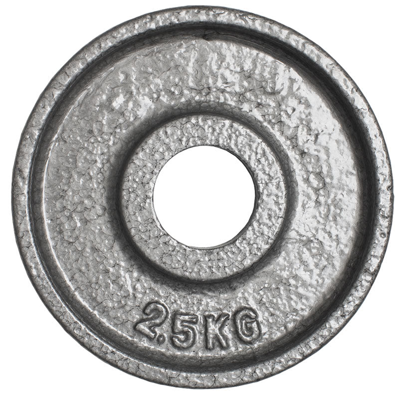 CARDIOfitness Olympia-Hantelscheibe Hammerschlag 50mm 2,5kg