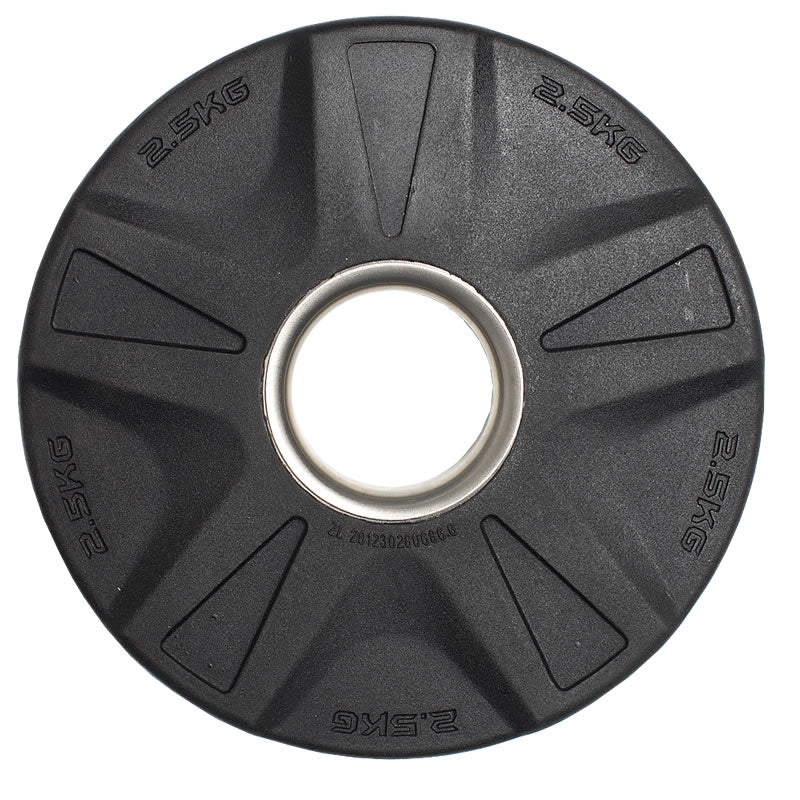 CARDIOfitness Olympia-Hantelscheibe Gummi mit Stahleinsatz 50mm 1,25kg