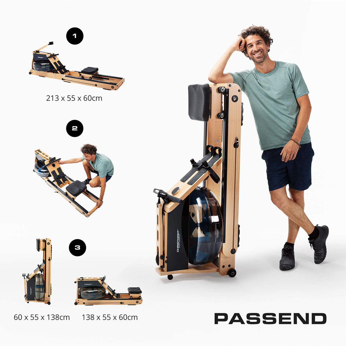 Christopeit Holz-Wasserrudergerät WP 5000 - Stiftung Warentest Testsieger