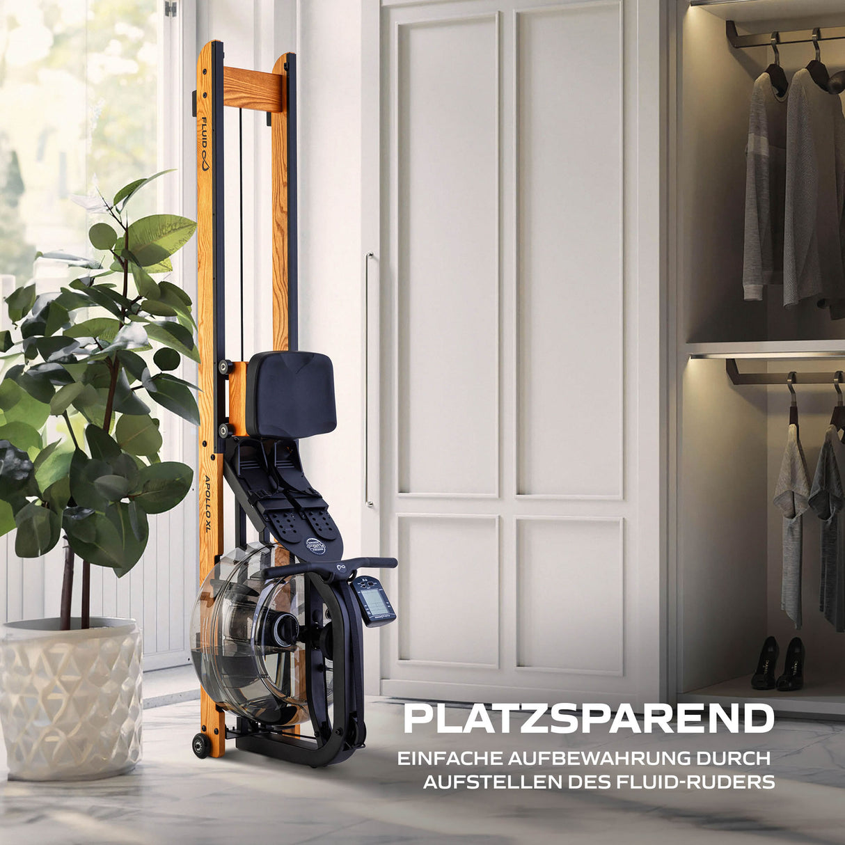 Fluid Rower Rudergerät Apollo XL Buche