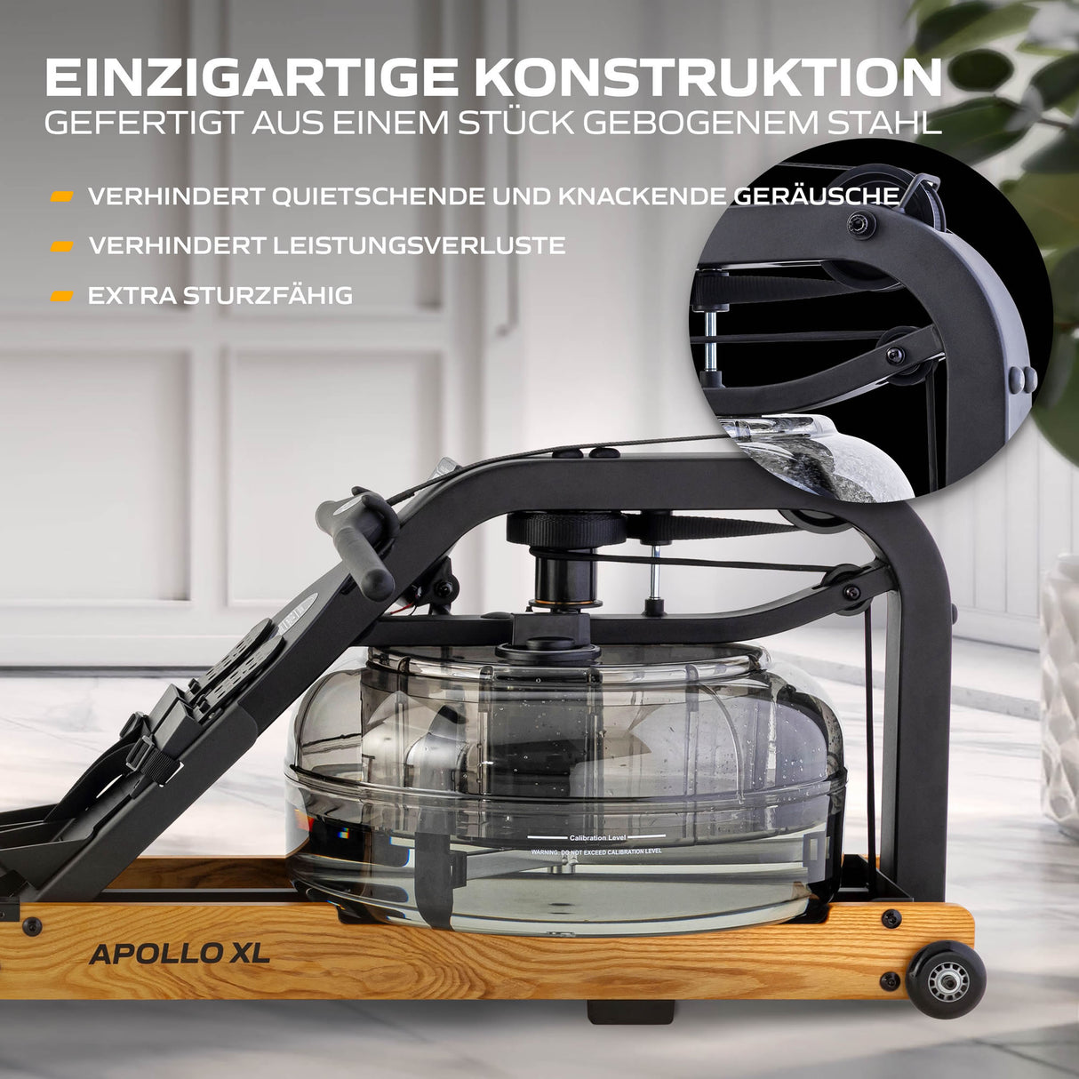 Fluid Rower Rudergerät Apollo XL Buche