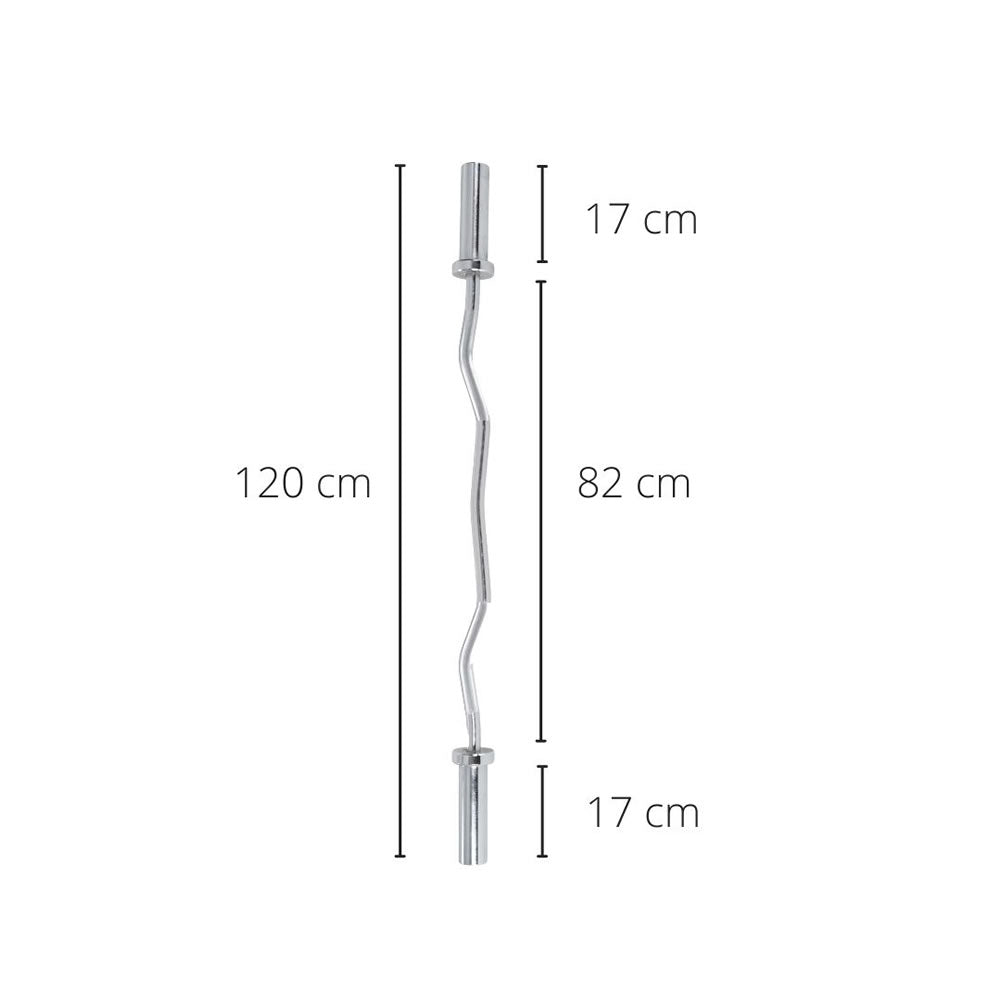 FUEL Fitness Olympia SZ Curlstange 120cm inkl. Schnellverschlüsse