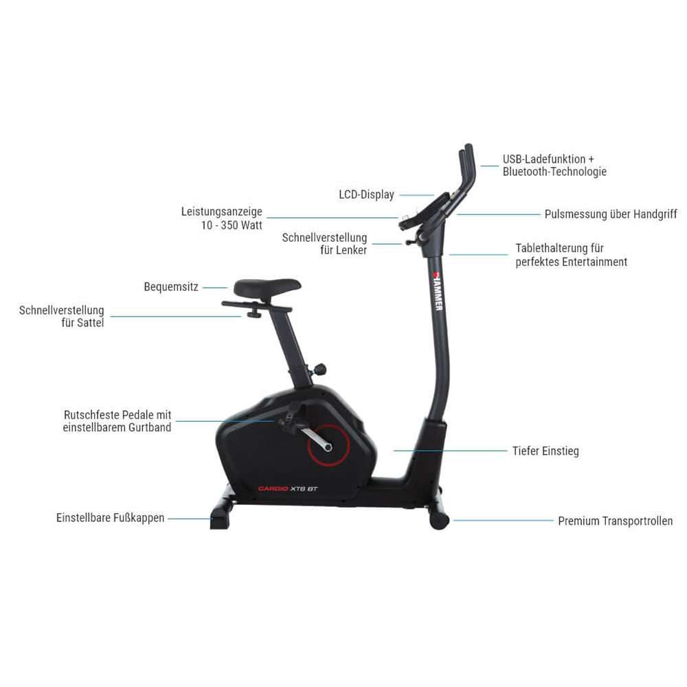 Hammer Ergometer Cardio XT6 BT