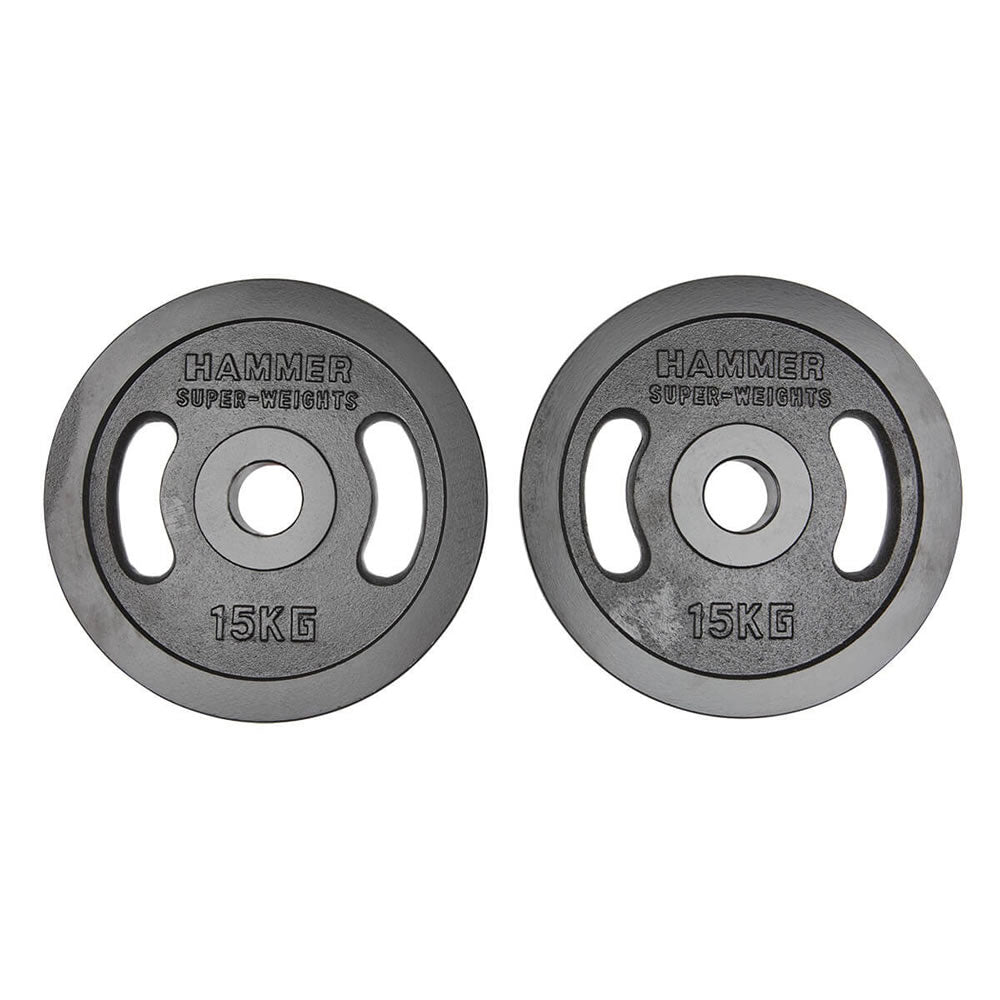 Hammer Olympische Gewichtsscheiben-Paar 2x 15kg