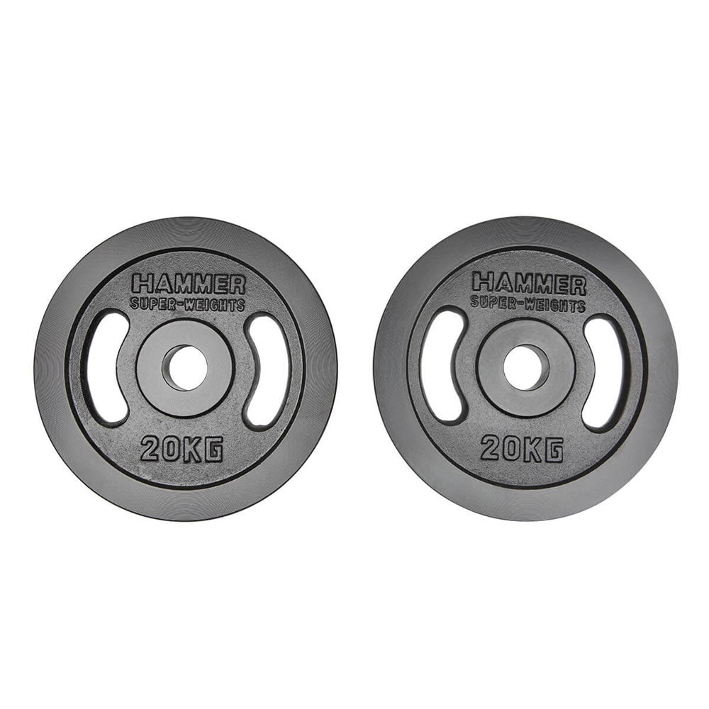 Hammer Olympische Gewichtsscheiben-Paar 2x 20kg