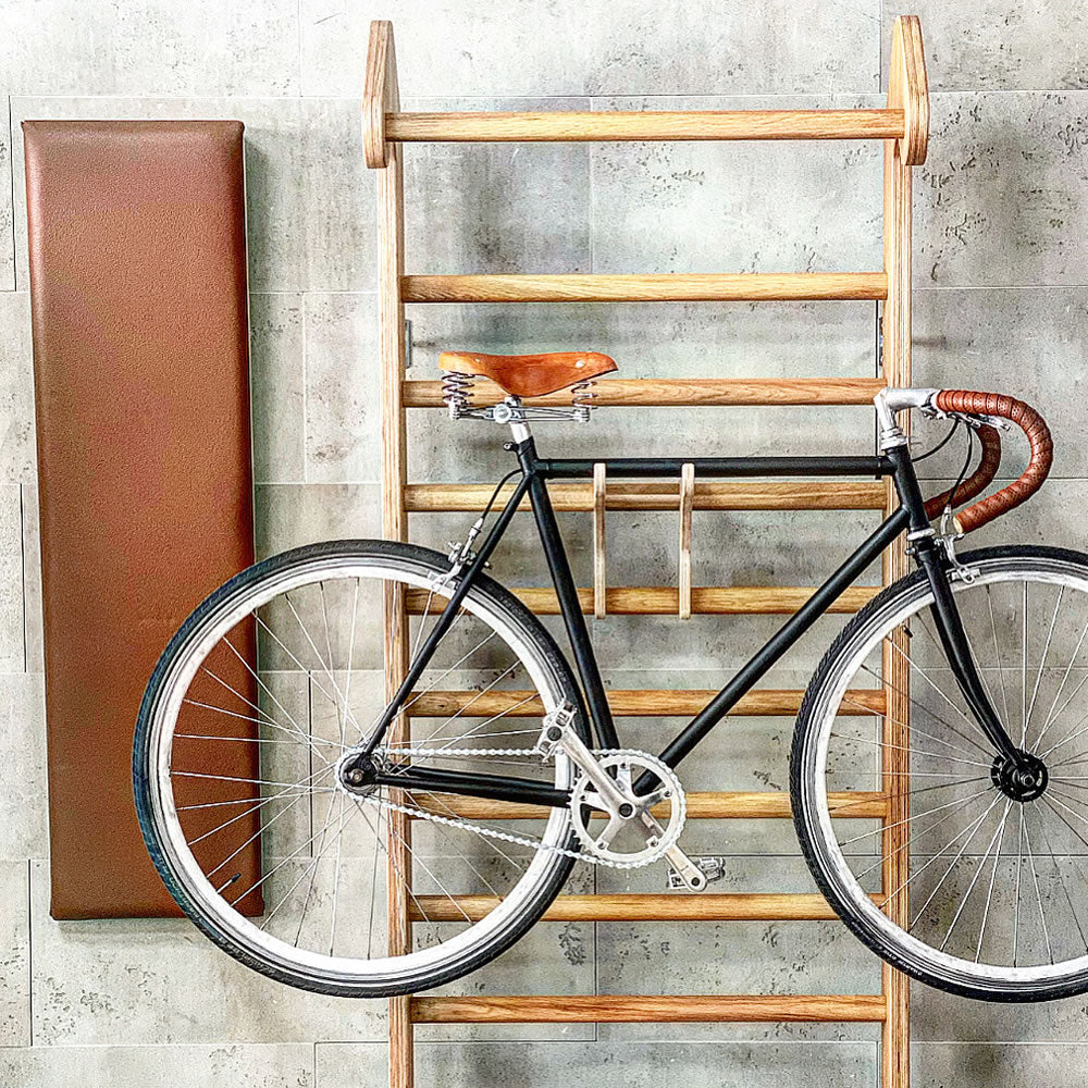 Heimholz Hantelhalter Eiche für Sprossenwand