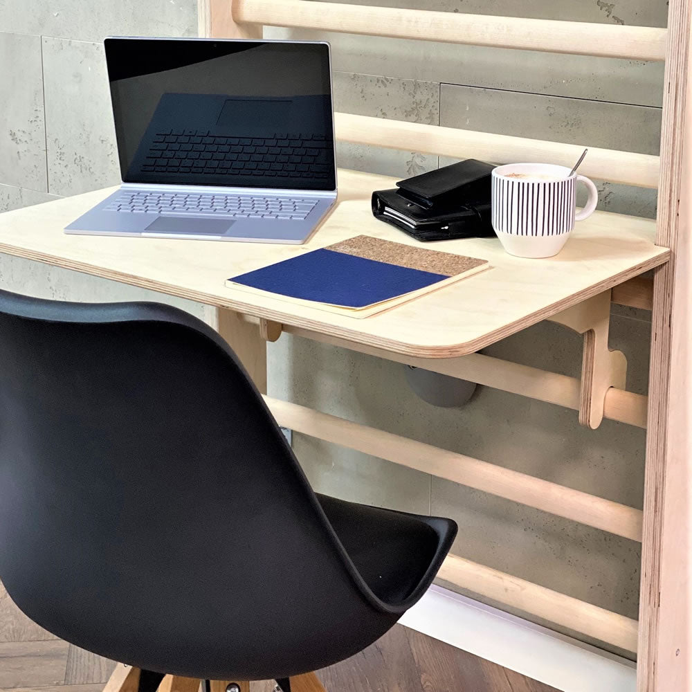 Heimholz Schreibtisch Modul Eiche für Sprossenwand