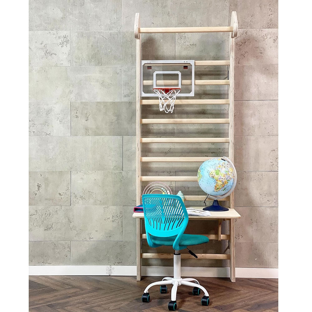 Heimholz Schreibtisch Modul Birke für Sprossenwand