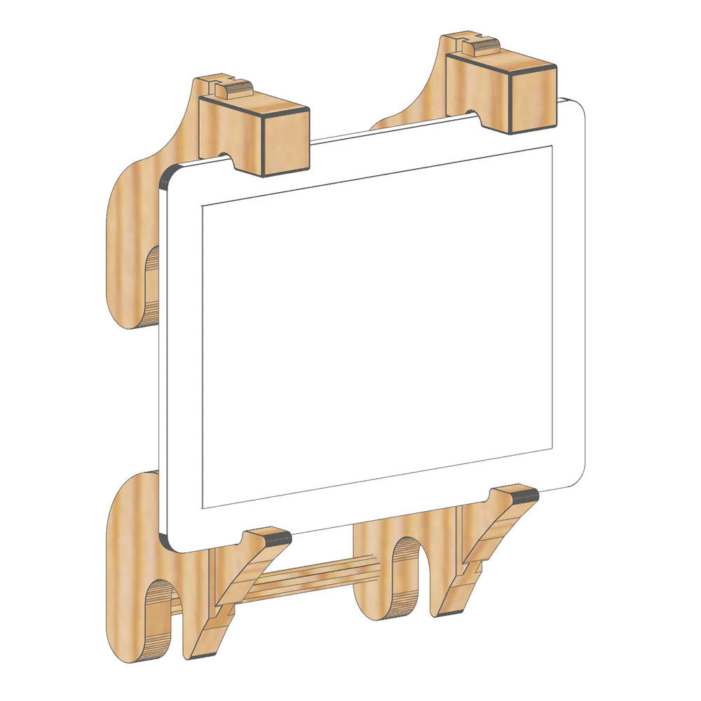 Heimholz Tablethalterung Birke für Sprossenwand
