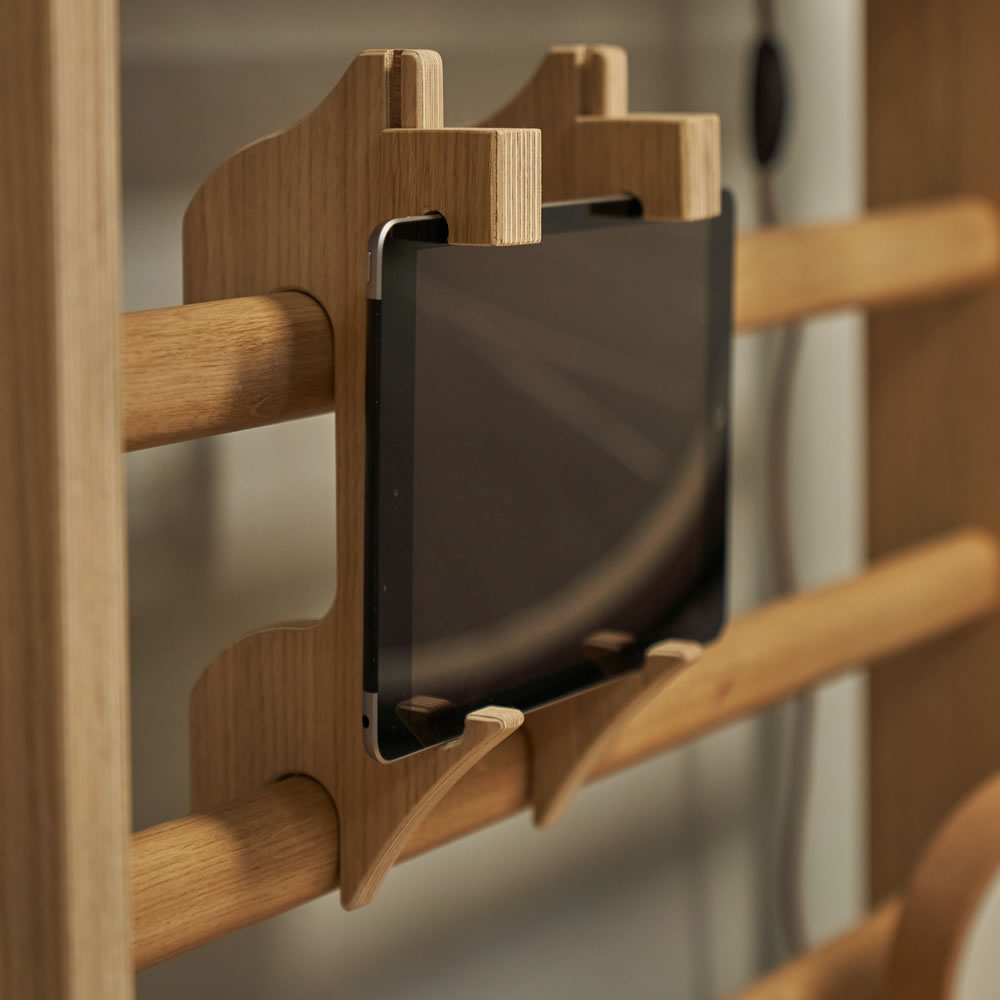 Heimholz Tablethalterung Eiche für Sprossenwand