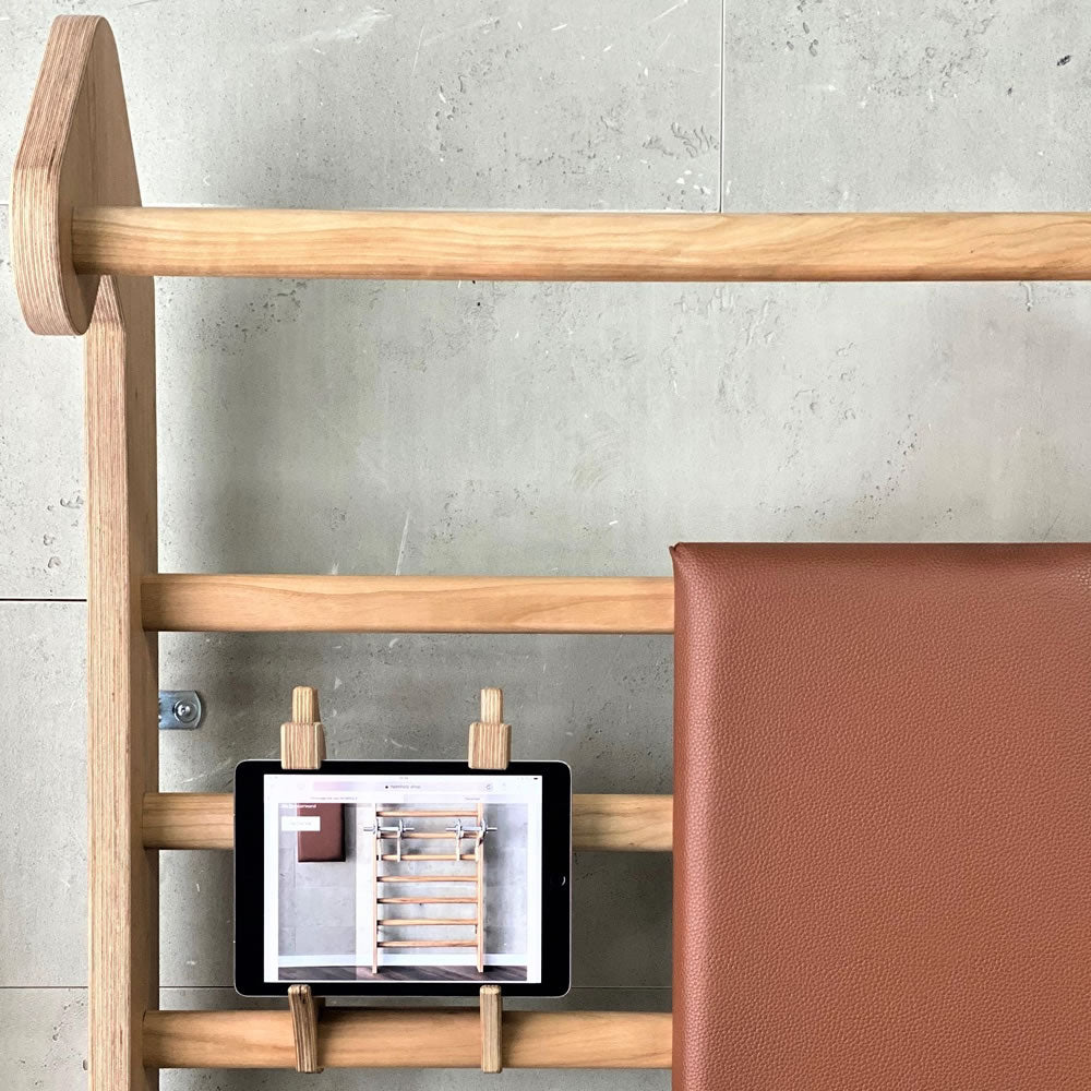 Heimholz Tablethalterung Eiche für Sprossenwand
