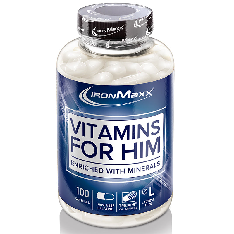 IronMaxx Mineralien Vitamins For Him 100 Kapseln á 1638mg