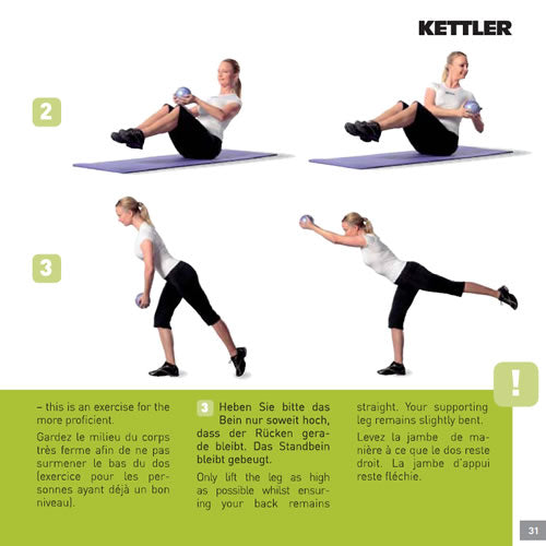 Kettler Toning Ball 1,0kg Grün