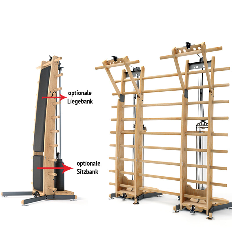 NOHrD Eiche Liegebank für Double Workx
