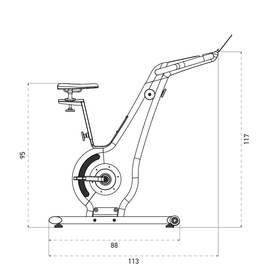 NOHRD Bike Eiche Vintage Fahrradergometer