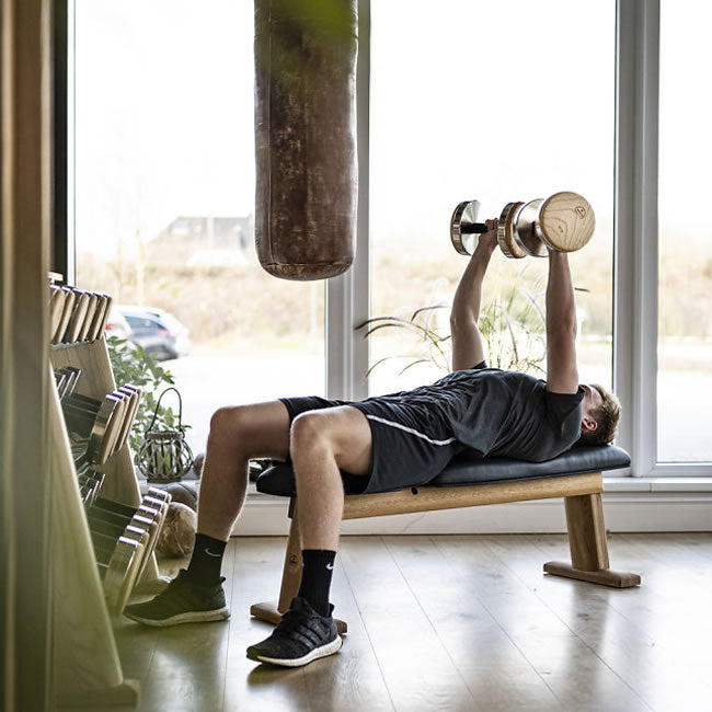 NOHrD WeightBench Schwarz Echtleder Schwarz