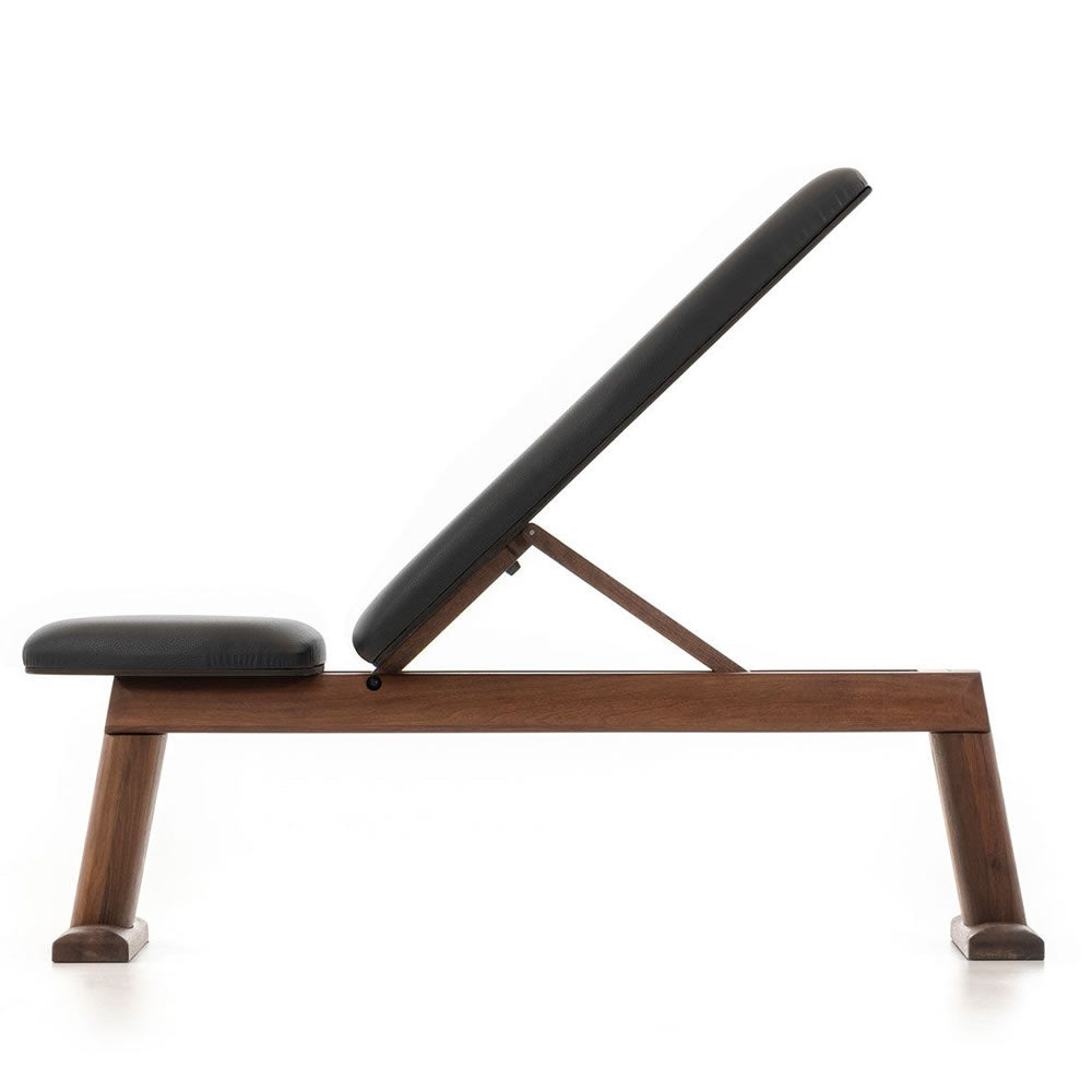 NOHrD WeightBench Nussbaum Echtleder Schwarz