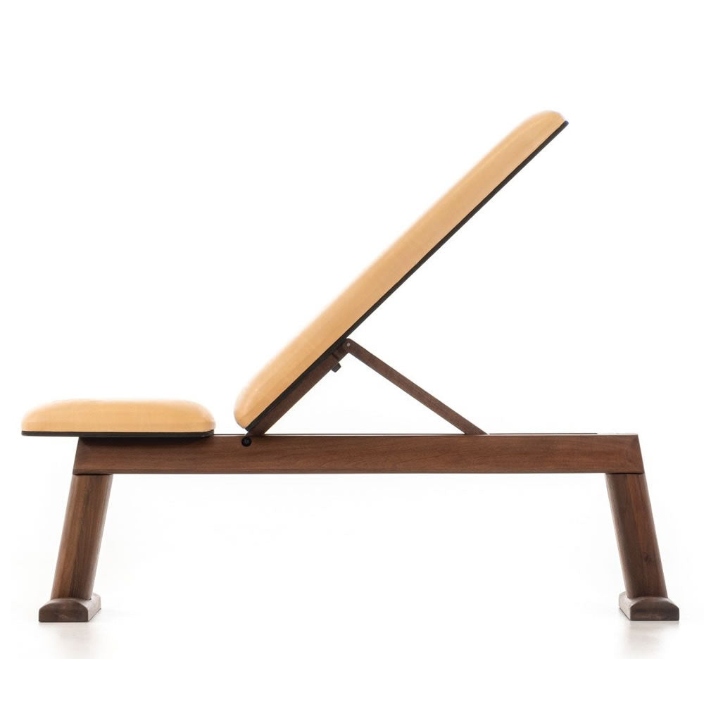 NOHrD WeightBench Nussbaum Echtleder Natur