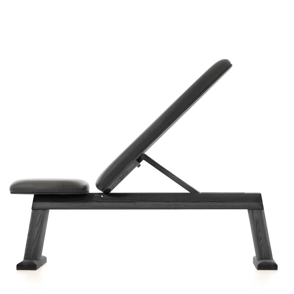 NOHrD WeightBench Schwarz Echtleder Schwarz