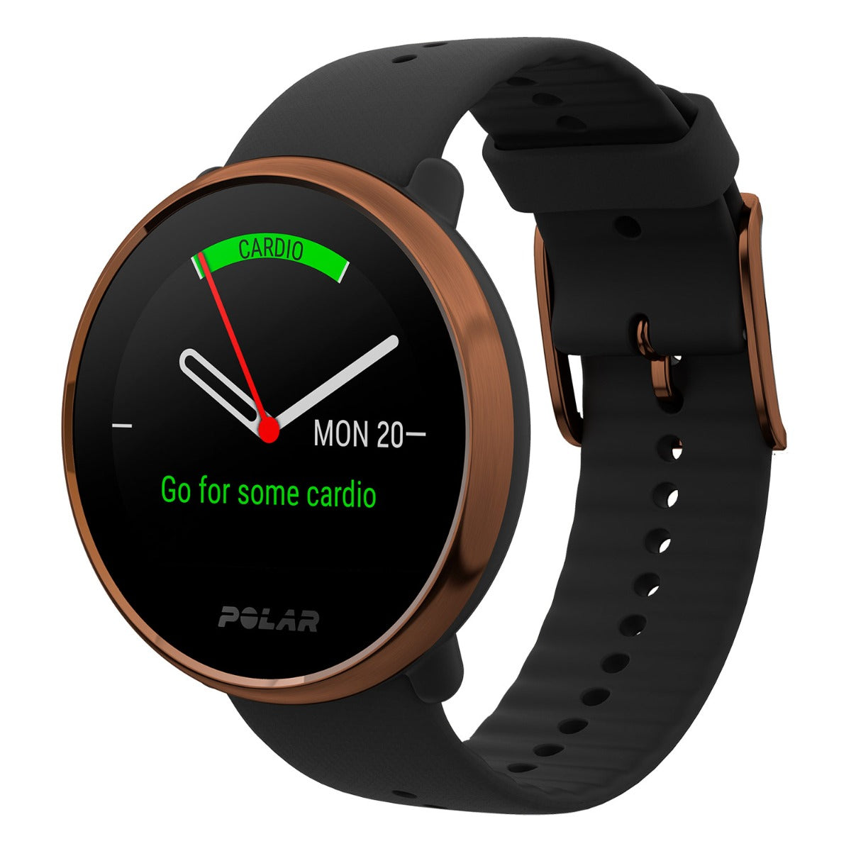 Polar Ignite GPS-Pulsuhr Copper Schwarz-Kupfer M/L