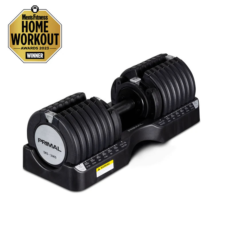 Primal Personal Series 34kg Adjustable Dumbbell