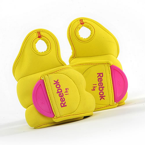 Reebok Gewichtsmanschetten Handgelenk, Paar 2x 0,5kg/ Farbe: Blau/Grau