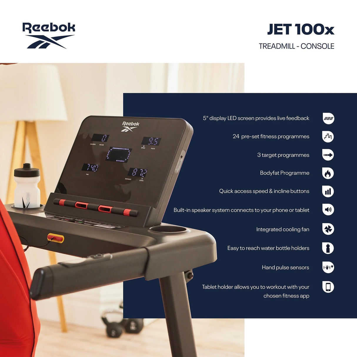 Reebok Jet 100x Klapp-Laufband