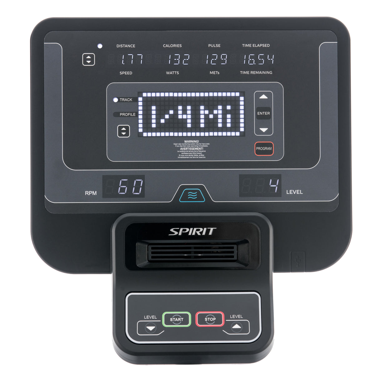 Spirit Fitness Ergometer CU800+ LED