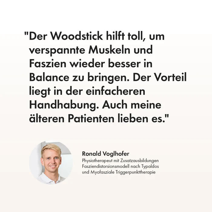 styleholz Faszienstab Woodstick Flex Dunkel Walnuss
