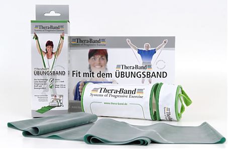 Thera-Band Übungsband im Beutel (2,5 m) Stark/Grün