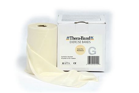 Thera-Band Übungsband klassisch (45,5 m) Extra Leicht/Beige